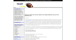 Desktop Screenshot of ncaaflines.com