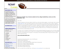 Tablet Screenshot of ncaaflines.com